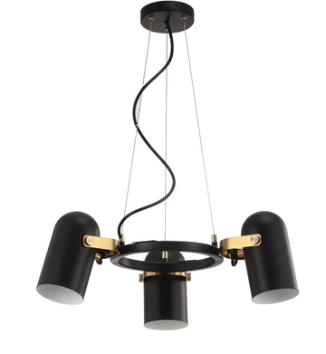 Eugenio Adjustable Metal LED Chandelier - JONATHAN Y